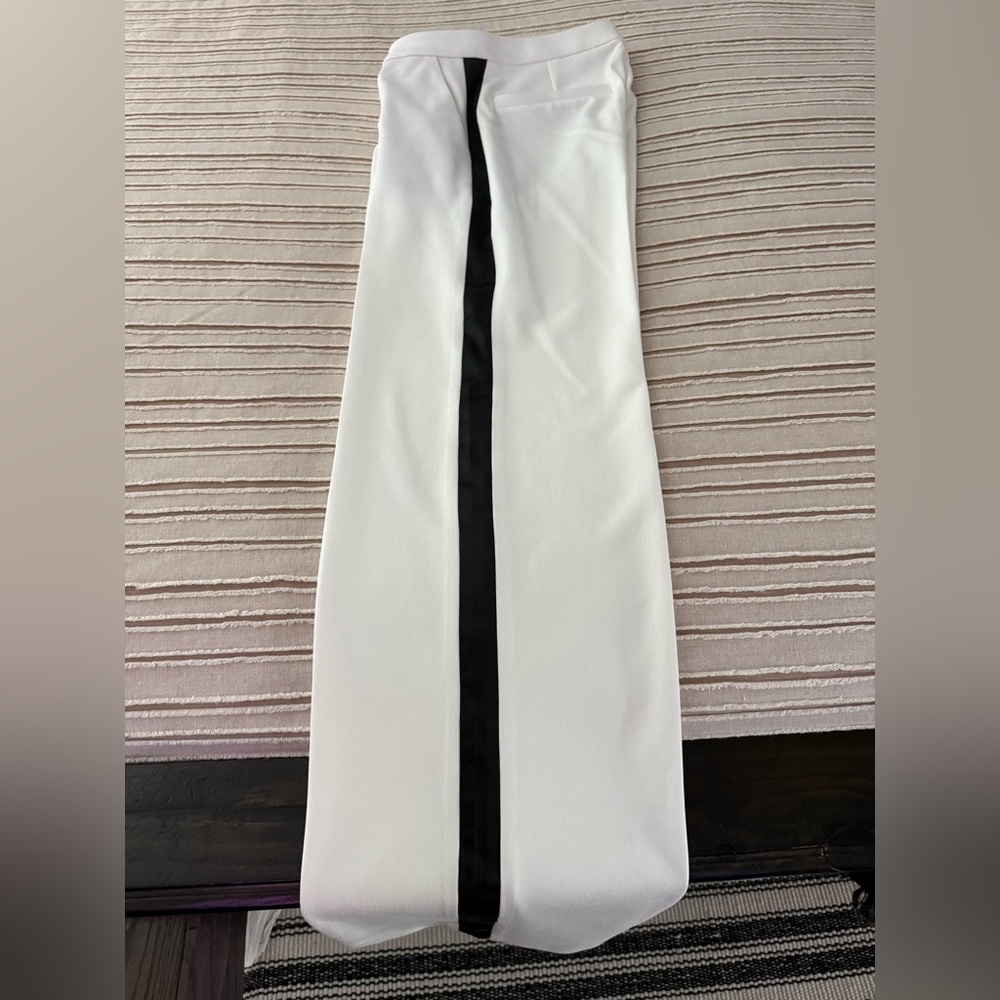 L’angence Livvy dress pant with black satin tuxedo stripe - Picture 5 of 6